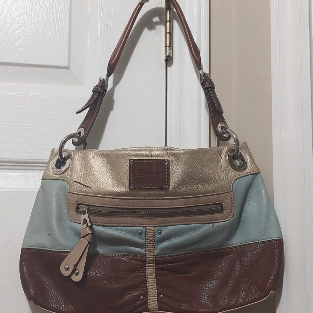 B Makowsky Color Block Bag